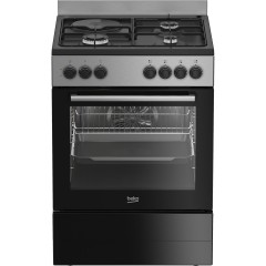 Beko FBE63131XCS Κουζίνα 72lt με Εστίες Υγραερίου & Ρεύματος Π60εκ. Inox